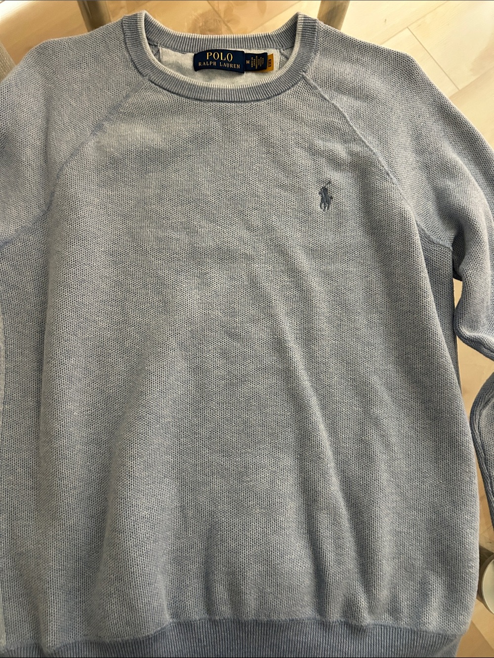 Polo by Ralph Lauren Pale Blue Crewneck Sweater